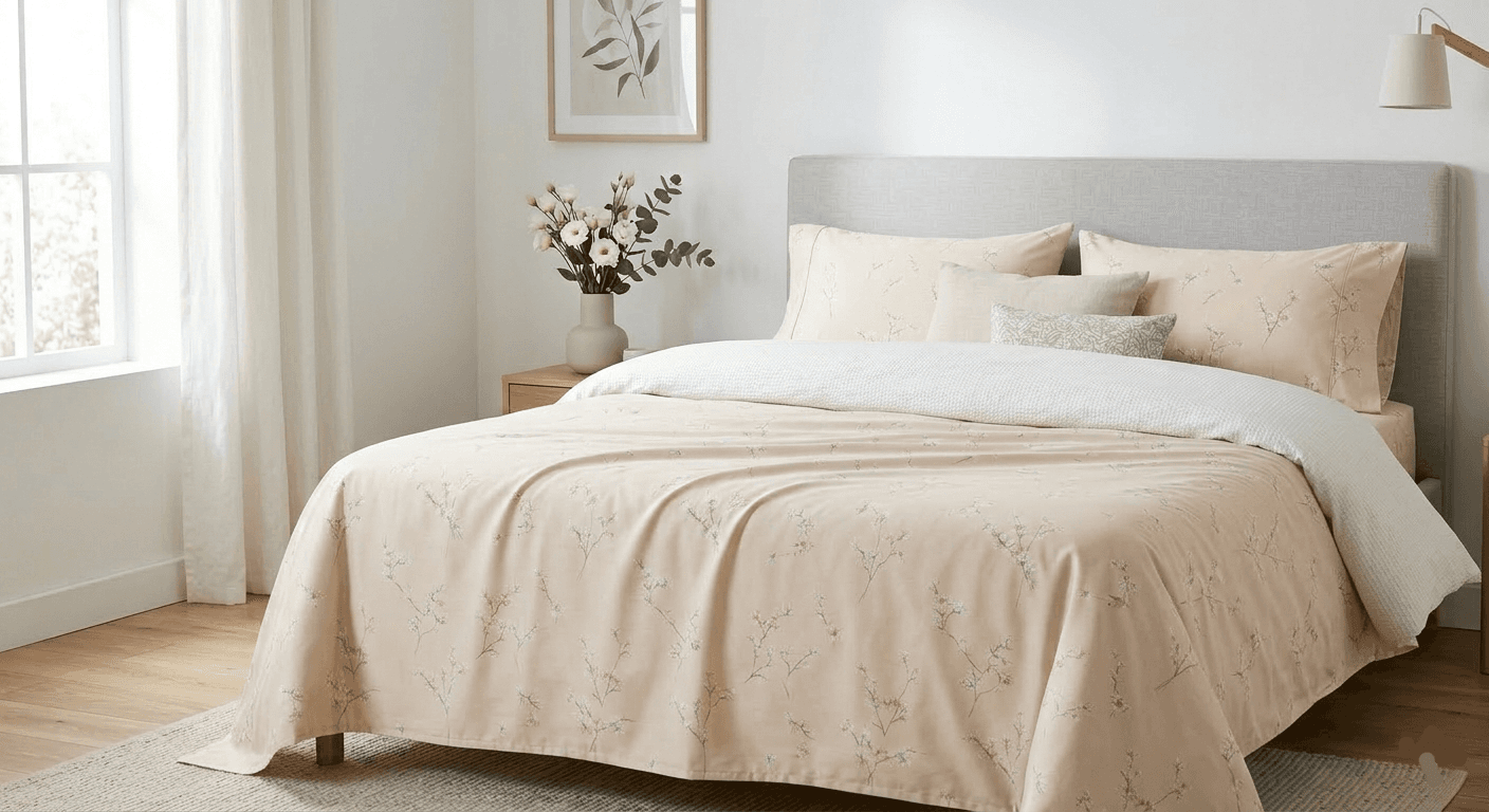 Printed white floral